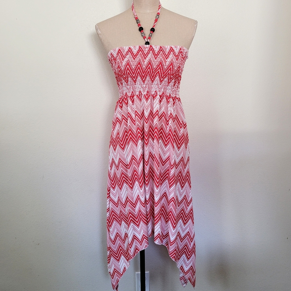 5th & Love red pointed dress L